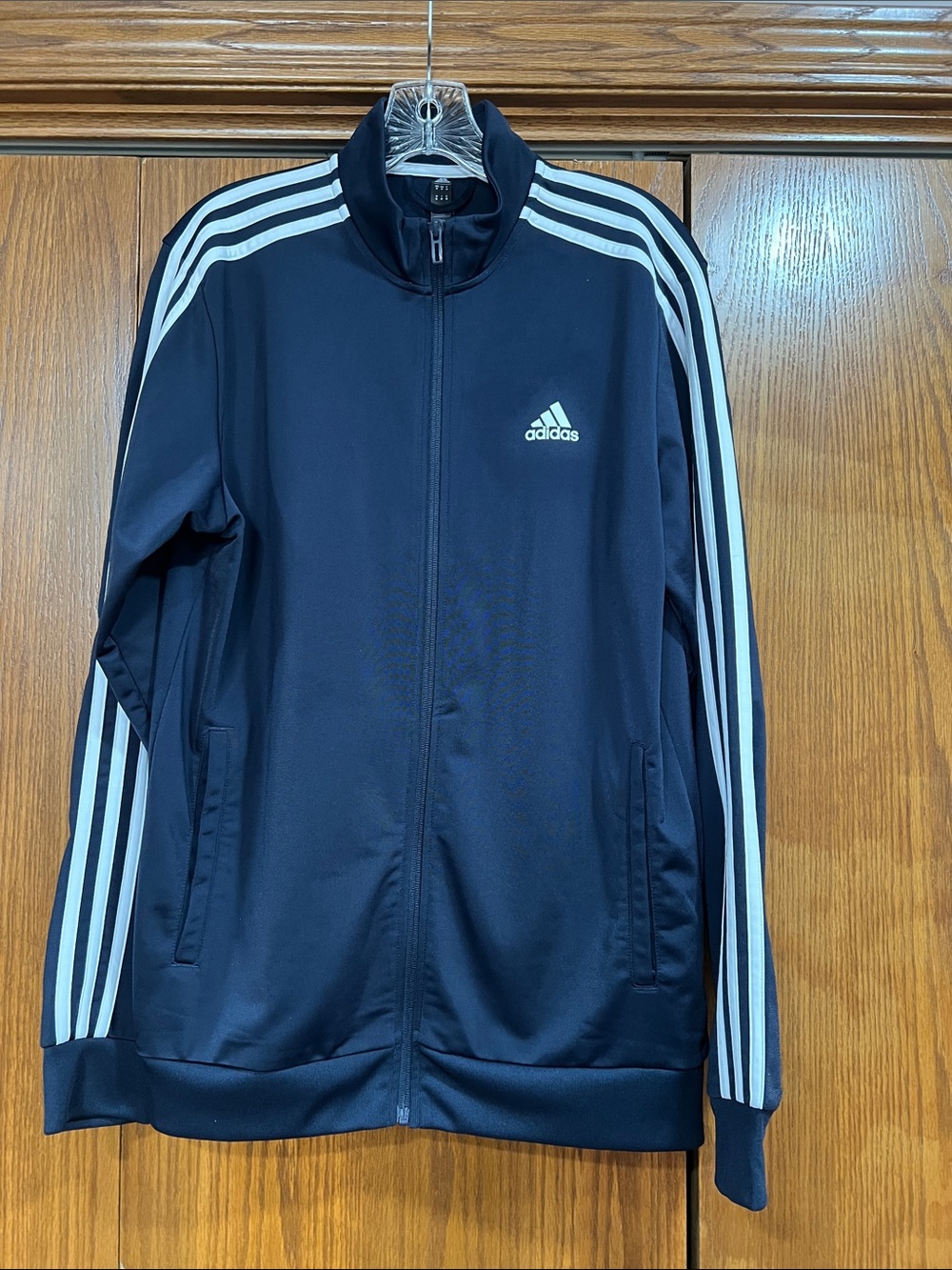 Adidas warm-up 3-stripes track jacket. H46100